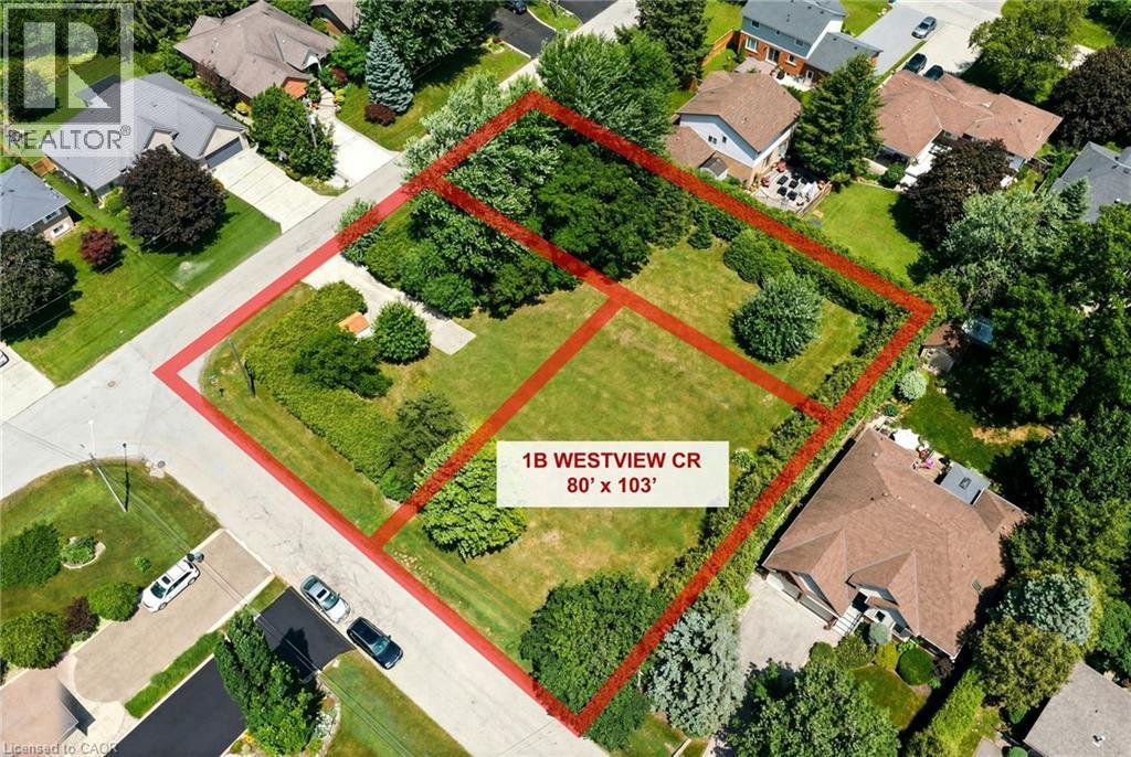 Build your dream home in one of East Waterdown's most established neighbourhoods. Lot lines not to scale. - 1B Westview Crescent, Waterdown, ON