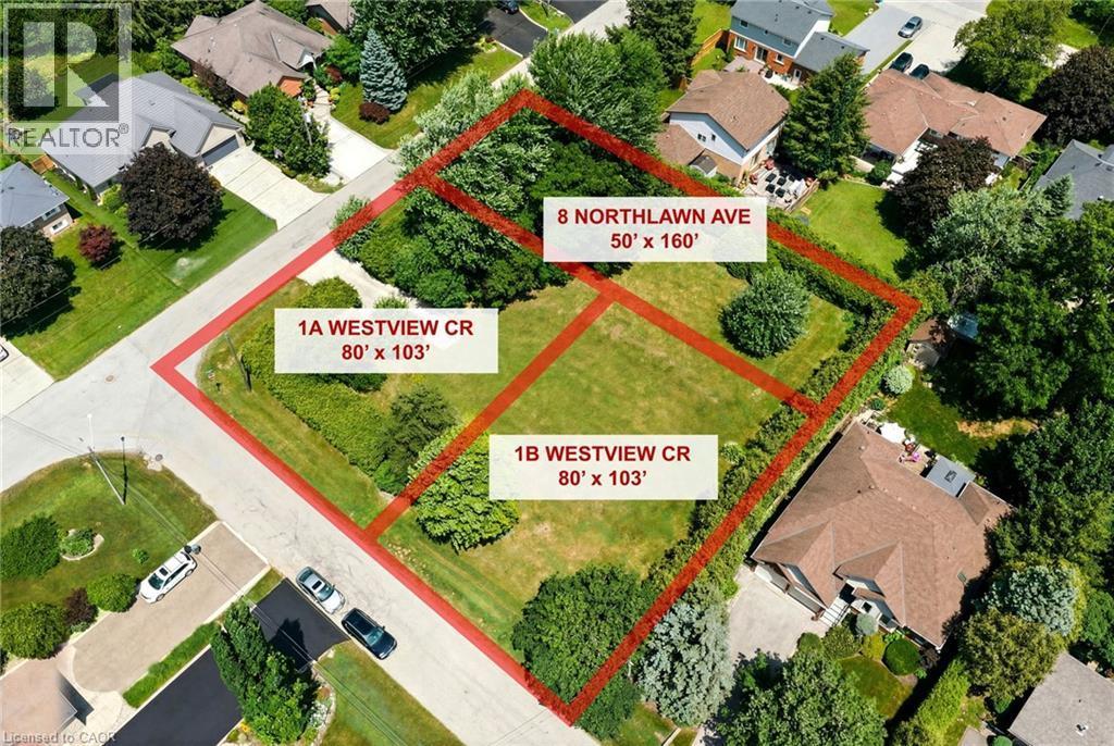 There are 3 lots available side by side creating a unique opportunity for families, friends or investors looking to build side by side. Lot lines not to scale. - 1B Westview Crescent, Waterdown, ON