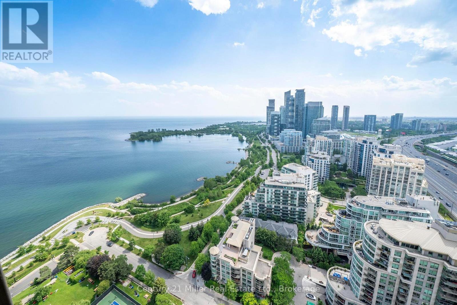 Aerial West View - Unit 3606 - 2045 Lake Shore Boulevard W, Toronto (Mimico), ON