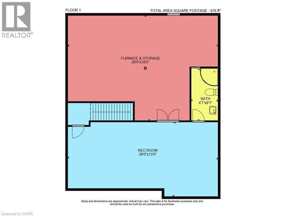 Lower level floor plan - 24 Kenyon Crescent Unit# 44, Grimsby, ON - Other