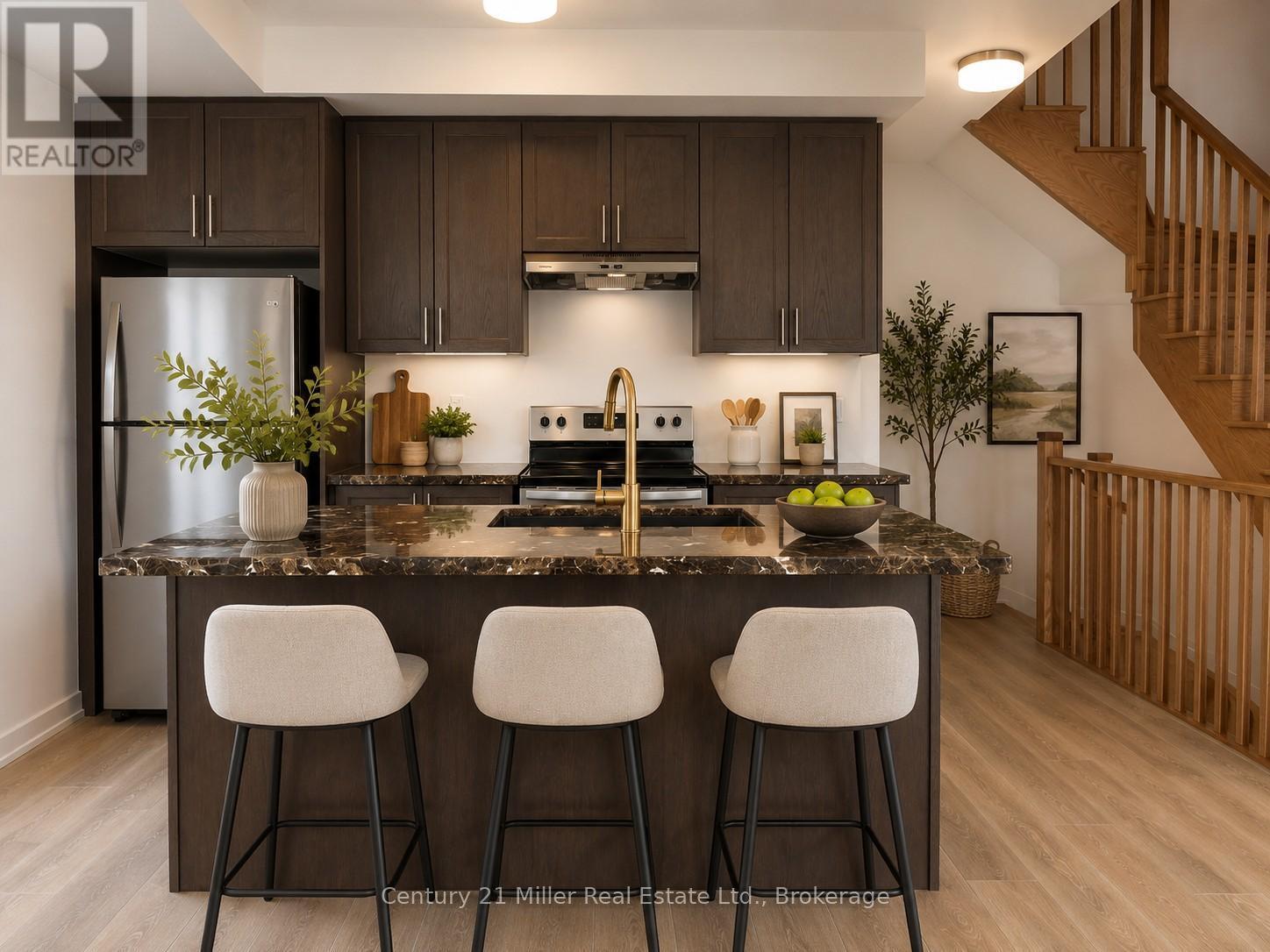 1073 Wheat Boom Drive, Oakville (Jm Joshua Meadows), ON - Indoor Photo Showing Kitchen With Double Sink