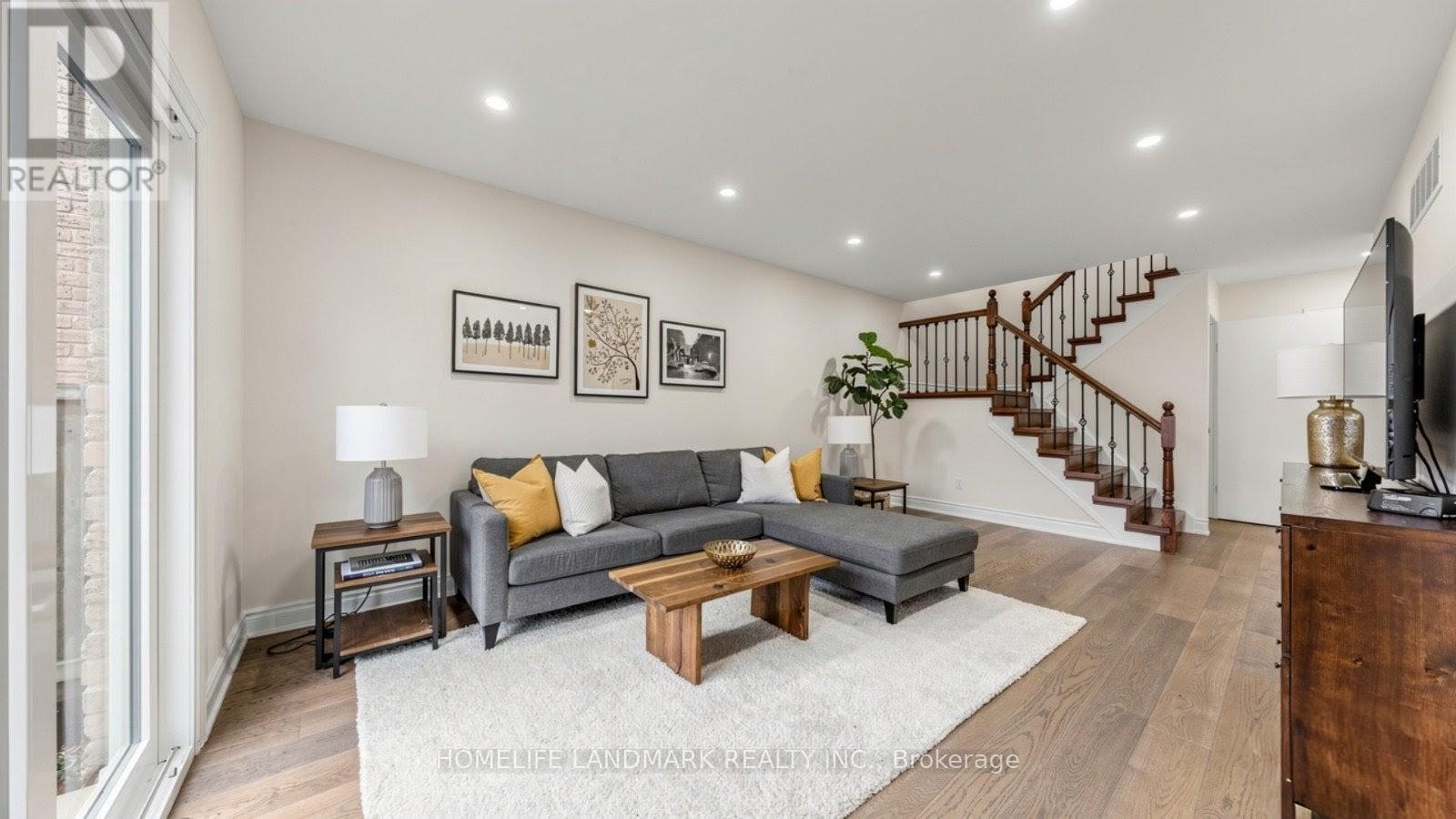Living Room Virtual Staging - 31 Fullerton Crescent, Markham, ON