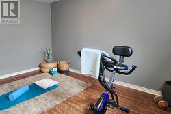 Room for cardio and zen/yoga area. -