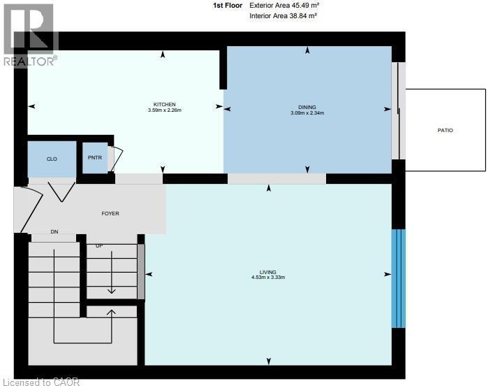 Floor plan - 415-435 Garden Street Unit# 421, Cambridge, ON