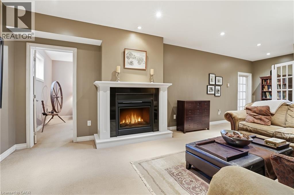 9 Pace Avenue, Brantford, ON - Indoor Photo Showing Living Room With Fireplace
