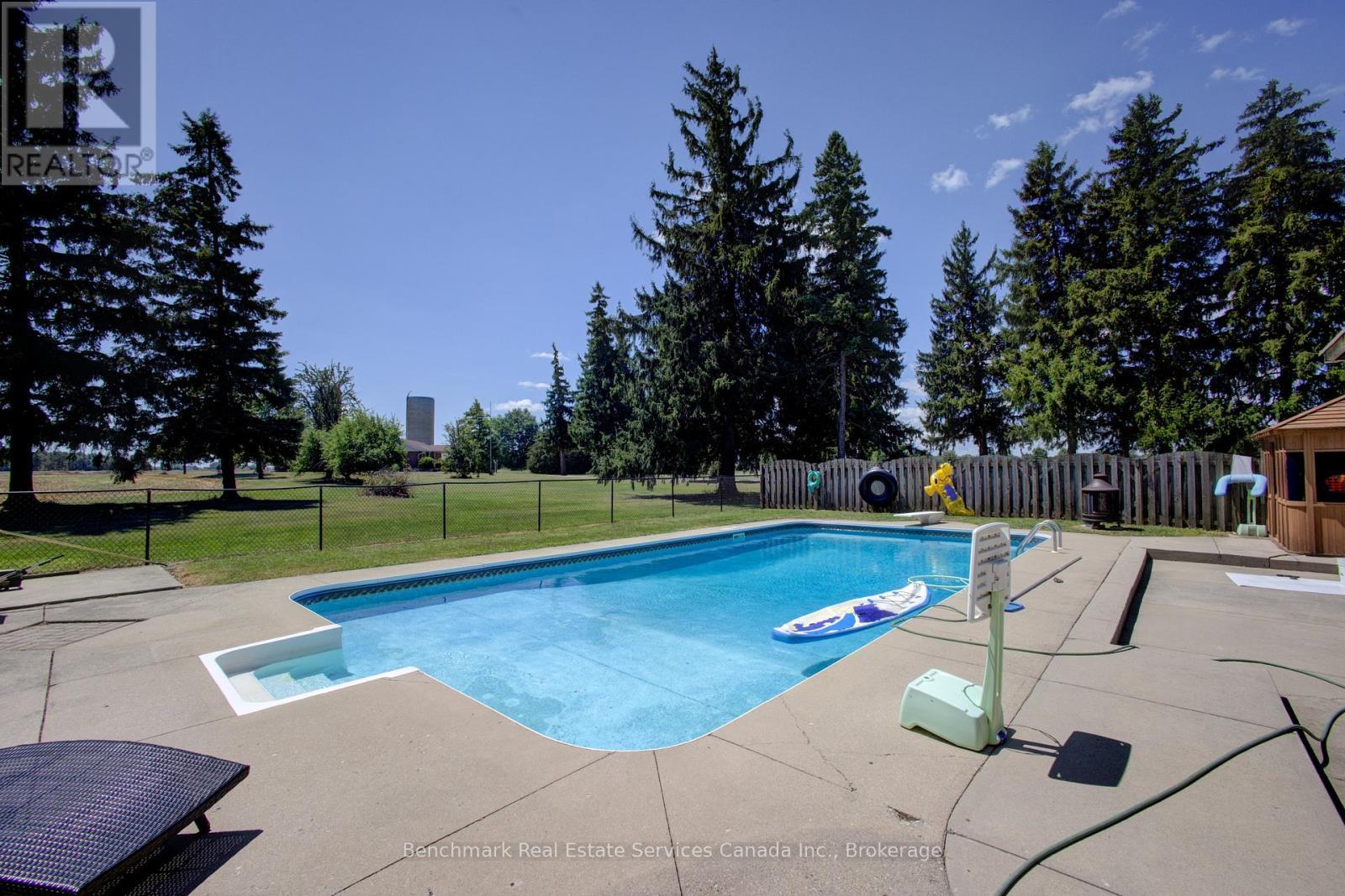 4247 Perth 9 Line, Perth South (Blanshard), ON - Outdoor With In Ground Pool With Backyard