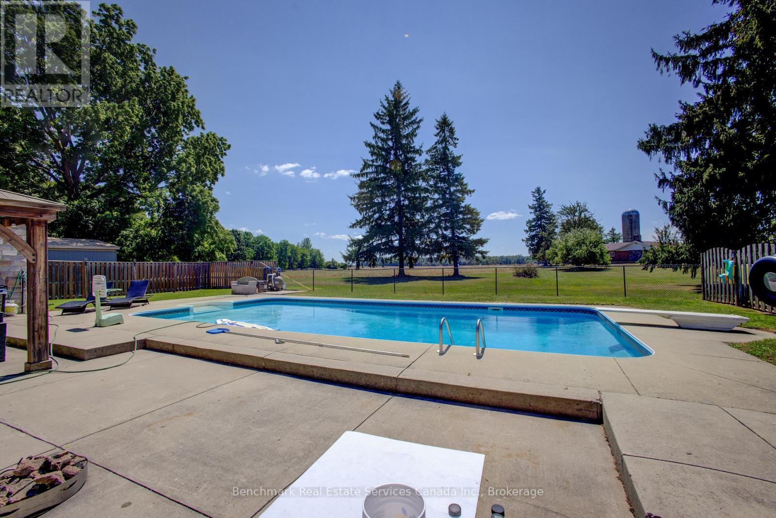 4247 Perth 9 Line, Perth South (Blanshard), ON - Outdoor With In Ground Pool With Backyard
