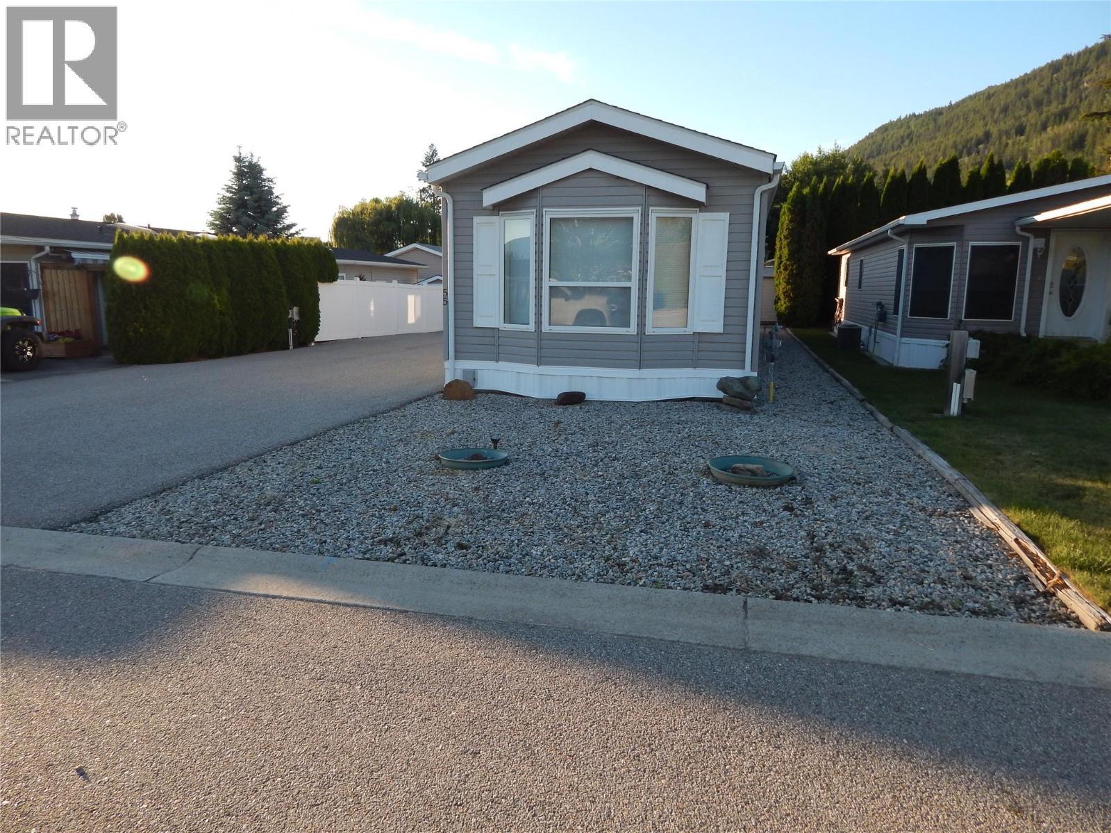A low maintenance Spacious lot #55 has plenty of room for the garden shed and parking . - 724 Devon Street Unit# Unit #55, Creston, BC