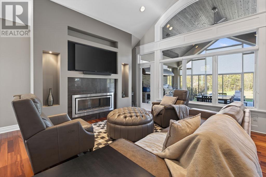535 Brule Rd, Sault Ste. Marie, ON - Indoor Photo Showing Living Room With Fireplace