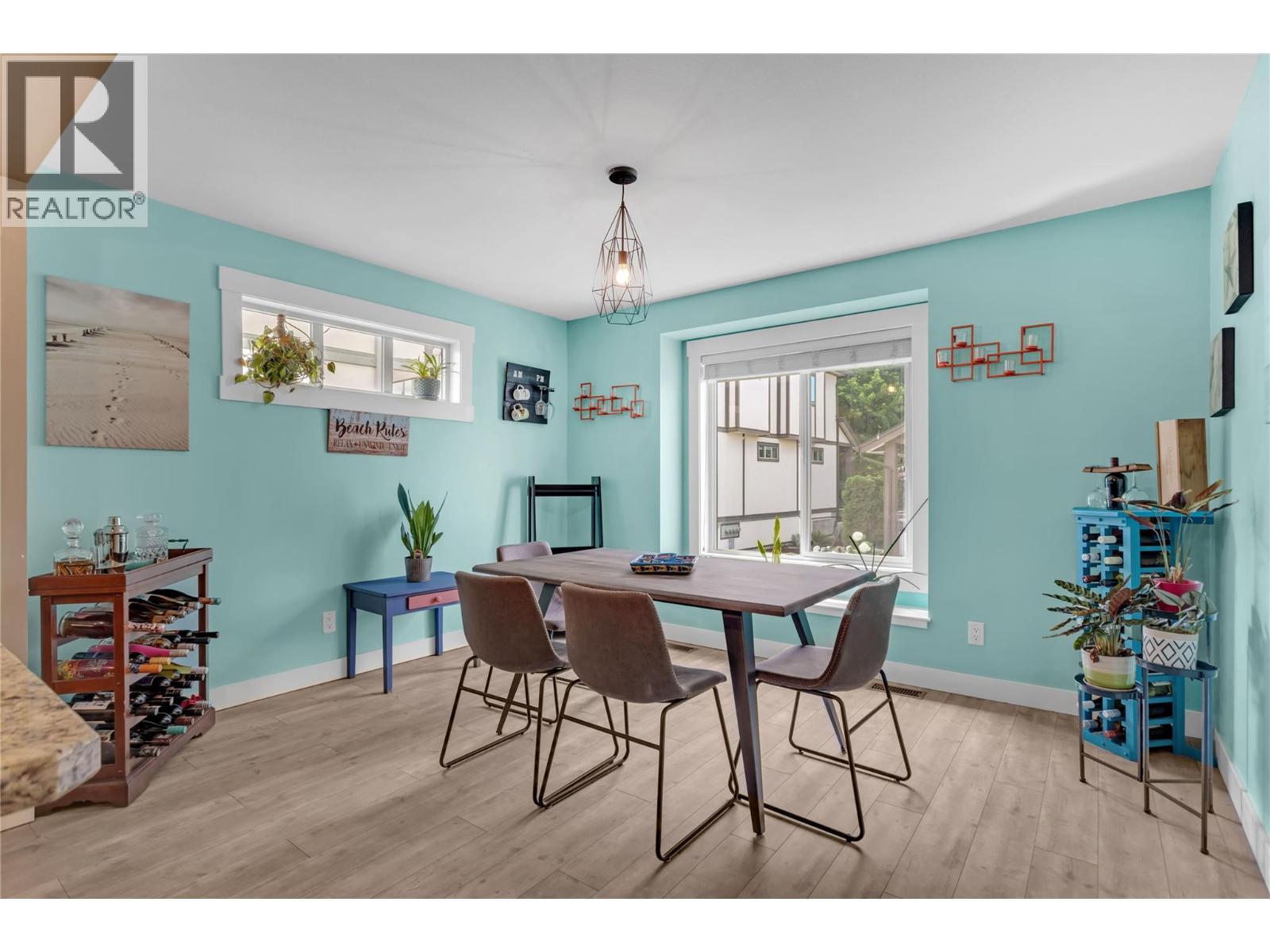 Dining area with all the great light. - 128-1651 Lynrick Road, Kelowna, BC
