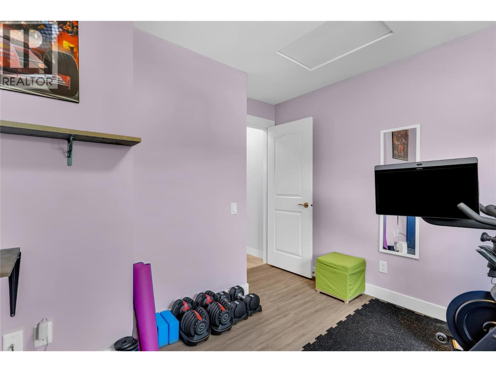 Here's the walk in for the gym/third bedroom. - 128-1651 Lynrick Road, Kelowna, BC