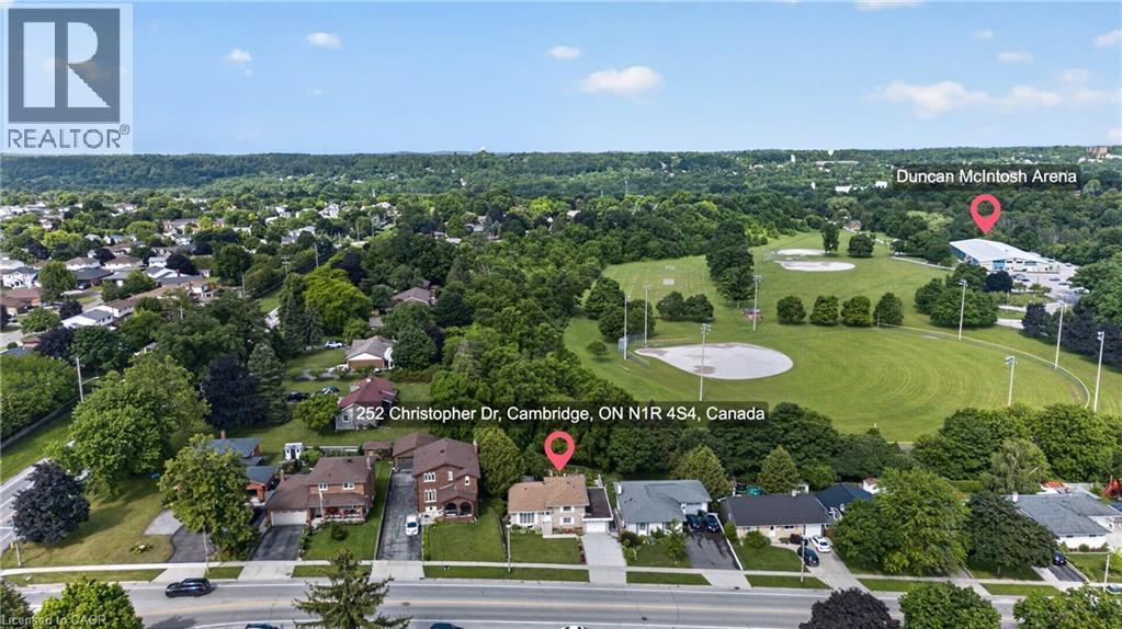 Aerial - 252 Christopher Drive, Cambridge, ON