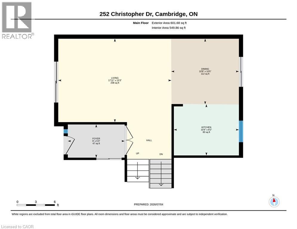 Main Level - 252 Christopher Drive, Cambridge, ON
