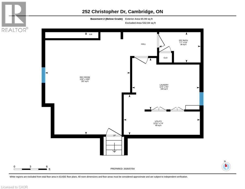 Basement - 252 Christopher Drive, Cambridge, ON