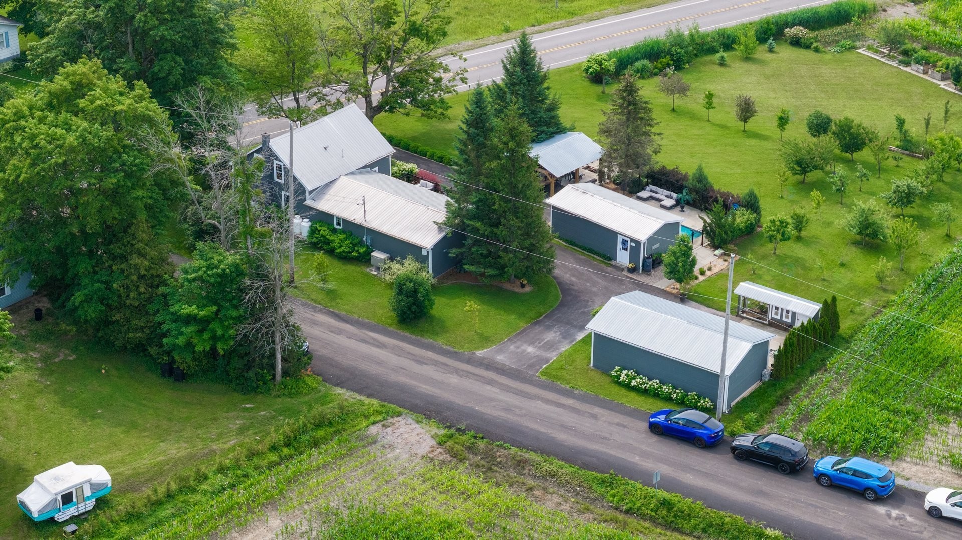 Aerial View - 81 Route 223, Lacolle, QC - Outdoor With View