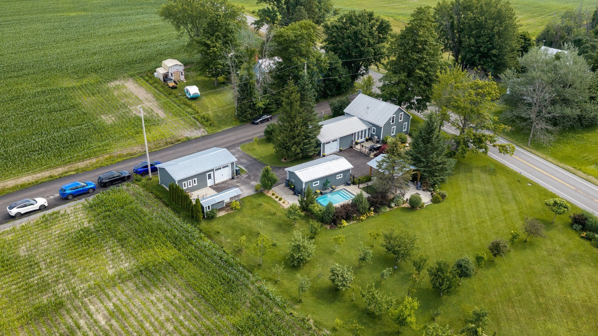 Aerial View - 81 Route 223, Lacolle, QC - Outdoor With View