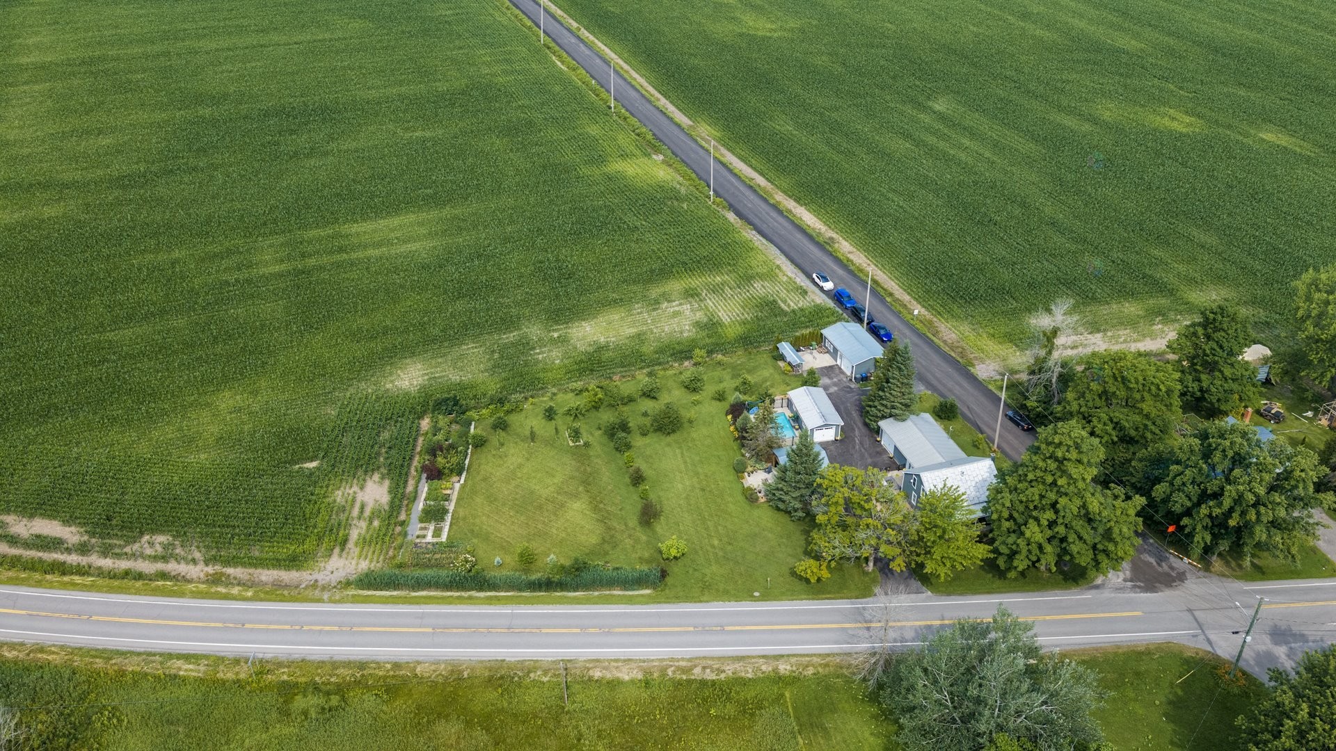 Aerial View - 81 Route 223, Lacolle, QC - Outdoor With View