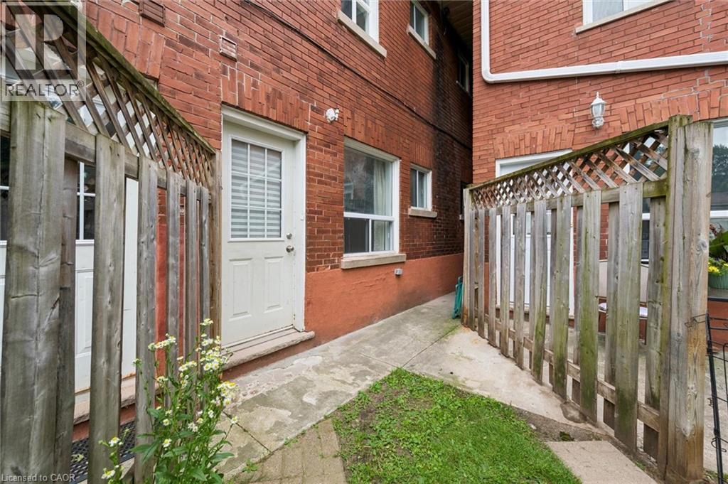 Rear entry / private courtyard - 126 Wellington Street N, Kitchener, ON - Outdoor With Exterior