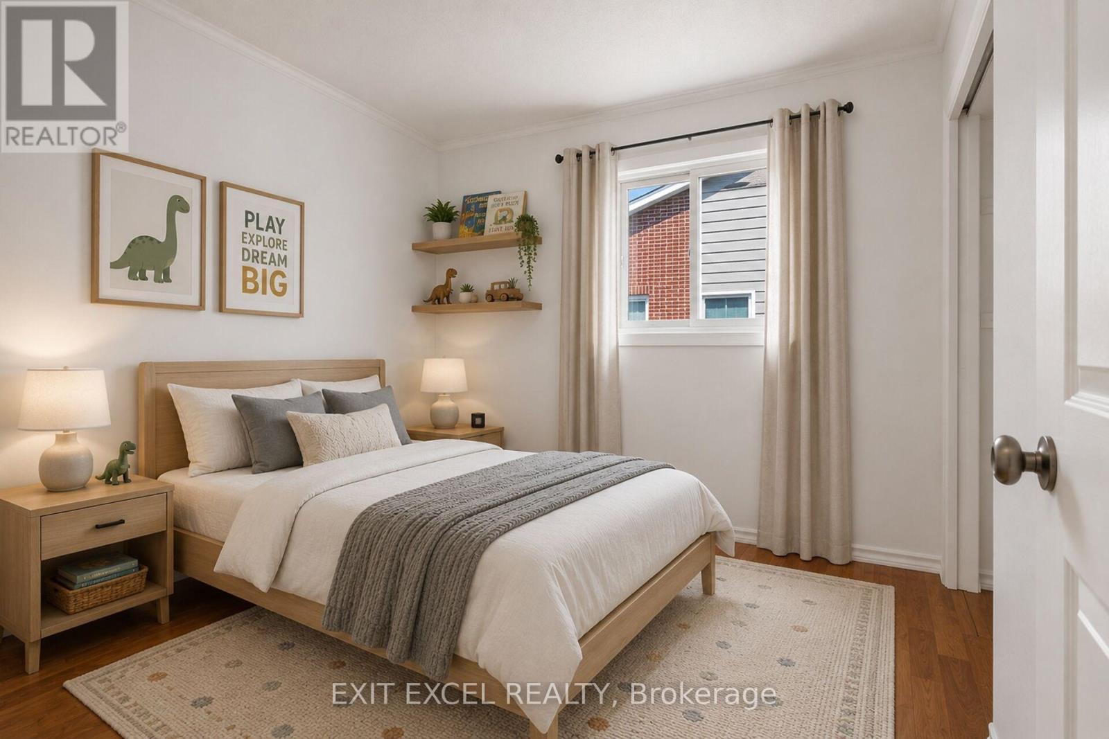 Virtually Staged Bedroom - 283 Mcelroy Drive, Ottawa, ON