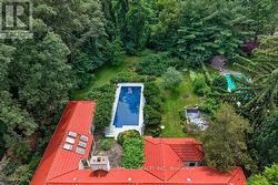 Aerial view towards the trees (lot continues) - 