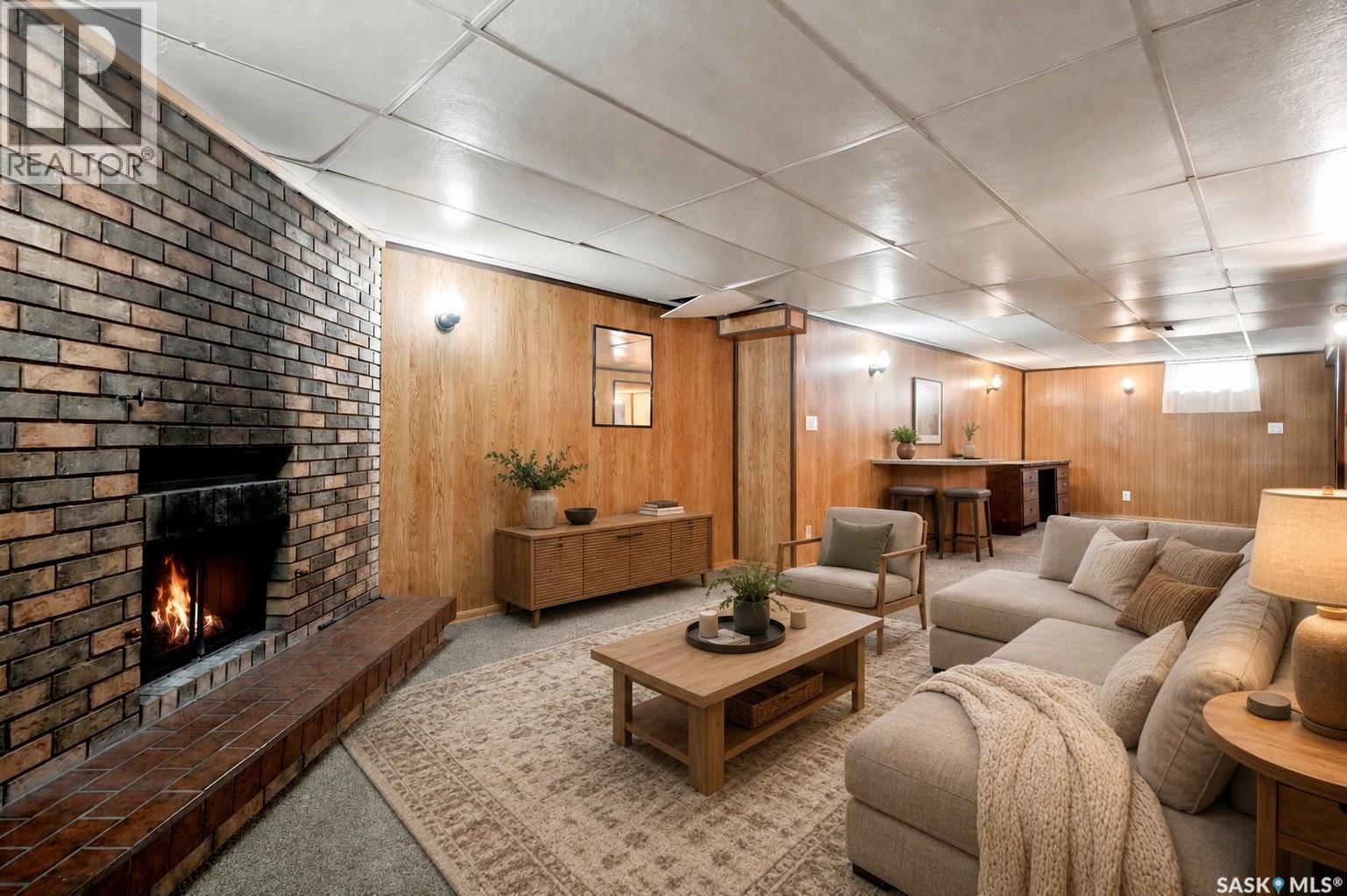 3326 4Th Avenue N, Regina, SK - Indoor With Fireplace