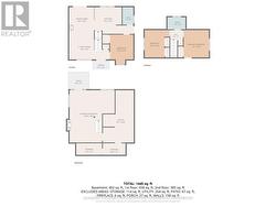 Floor Plan: Main Level, Second Level, and Basement -