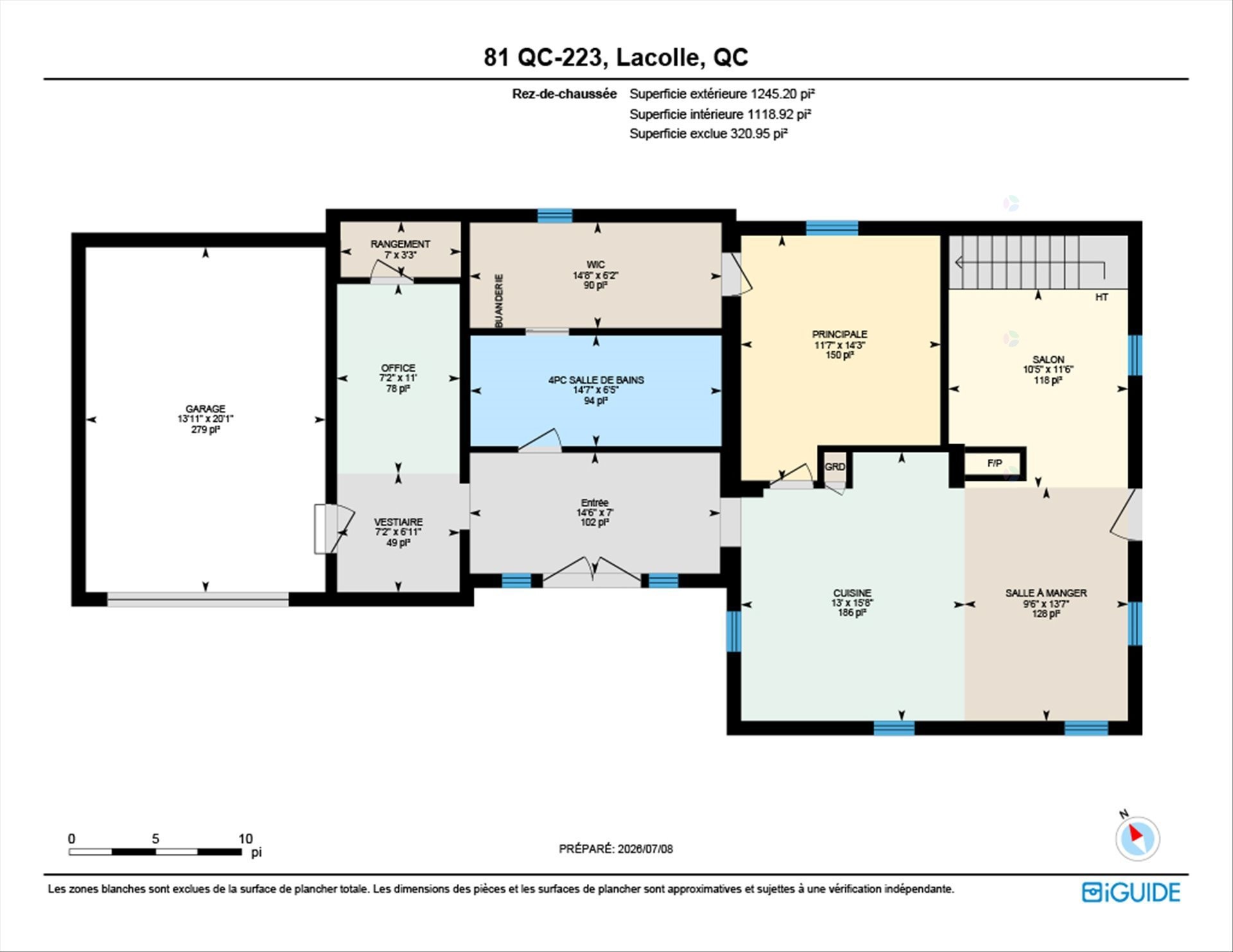 Plan (croquis) - 81Z Route 223, Lacolle, QC