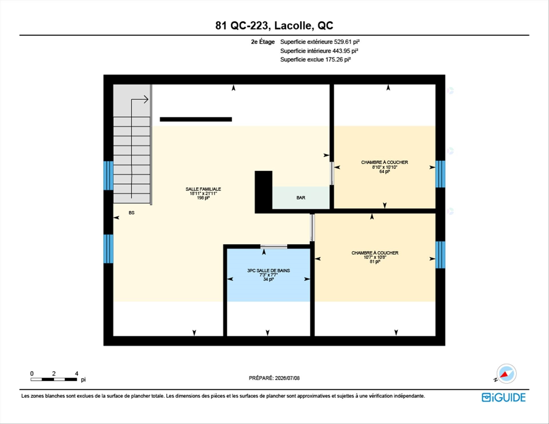 Plan (croquis) - 81Z Route 223, Lacolle, QC