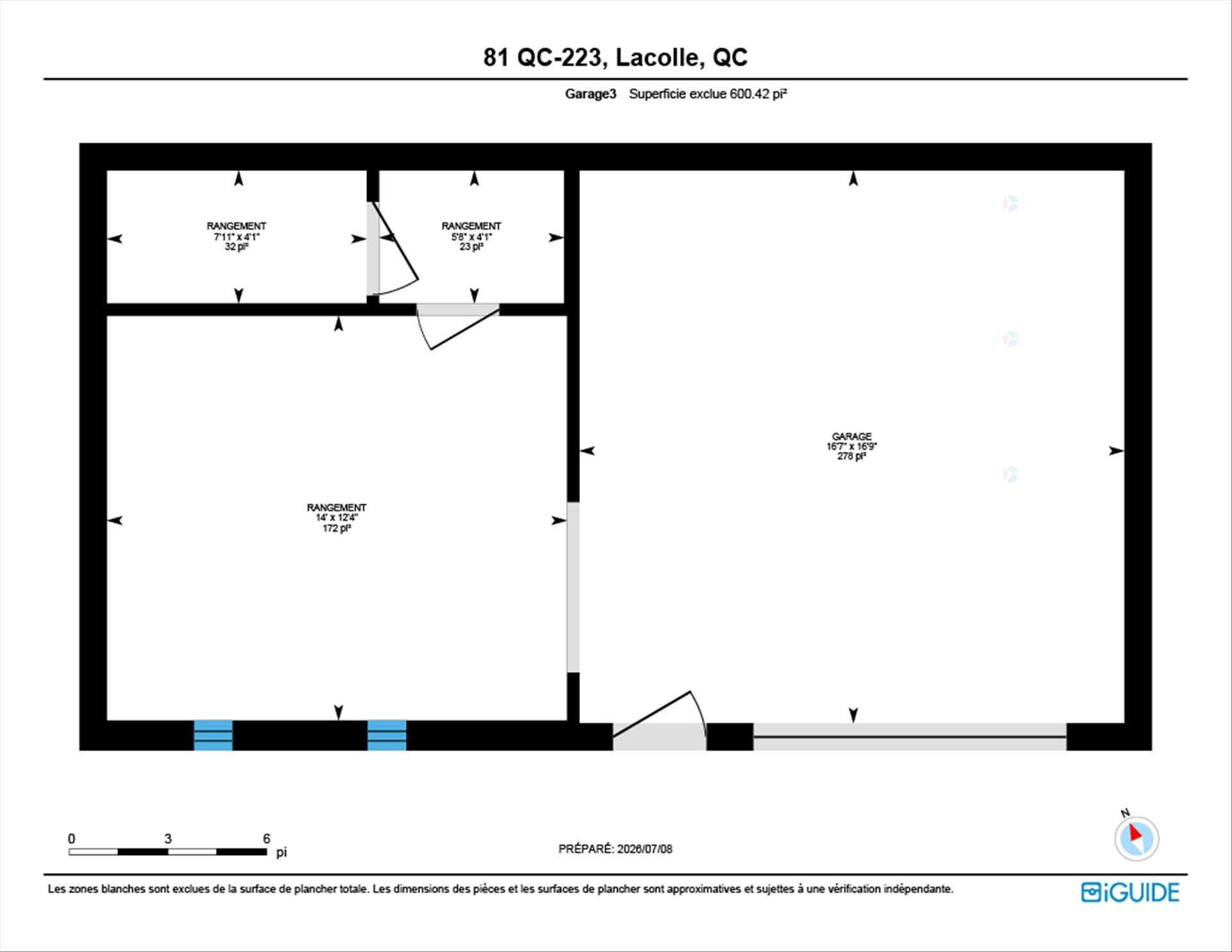 Plan (croquis) - 81Z Route 223, Lacolle, QC