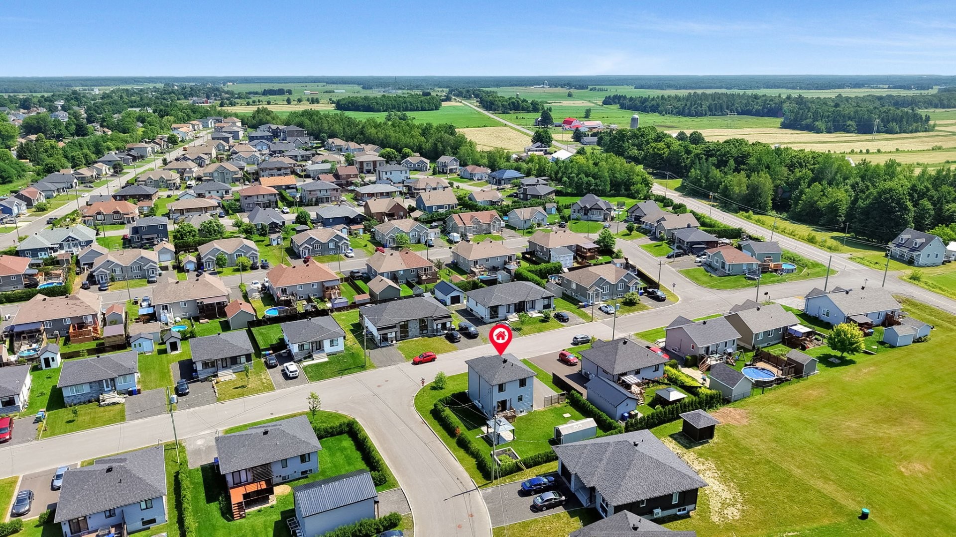 Photo aérienne - 1019 Av. Boucher, Saint-Agapit, QC - Outdoor With View