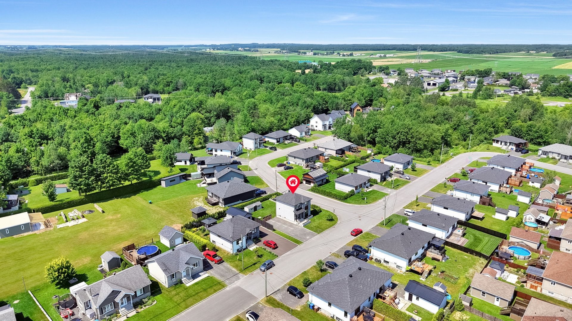 Photo aérienne - 1019 Av. Boucher, Saint-Agapit, QC - Outdoor With View