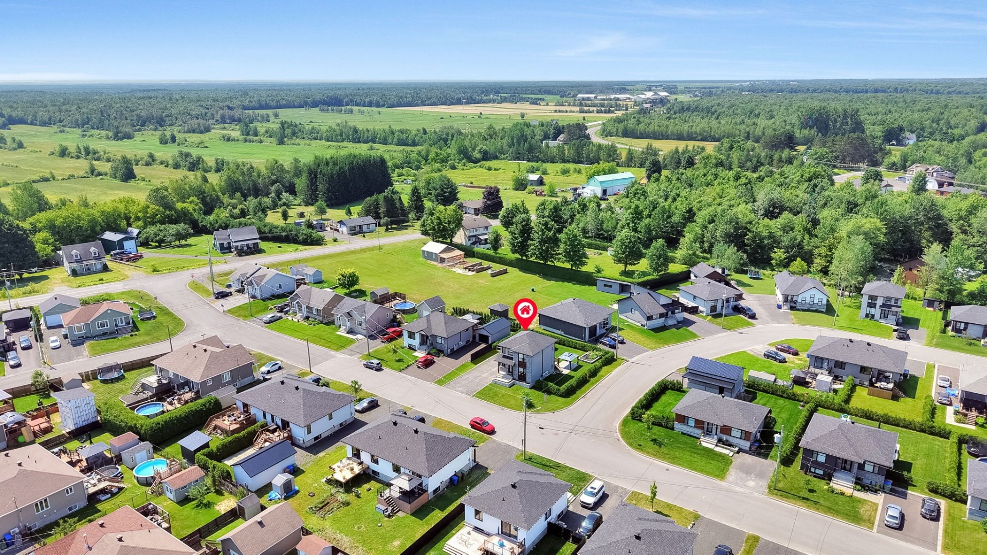 Photo aérienne - 1019 Av. Boucher, Saint-Agapit, QC - Outdoor With View