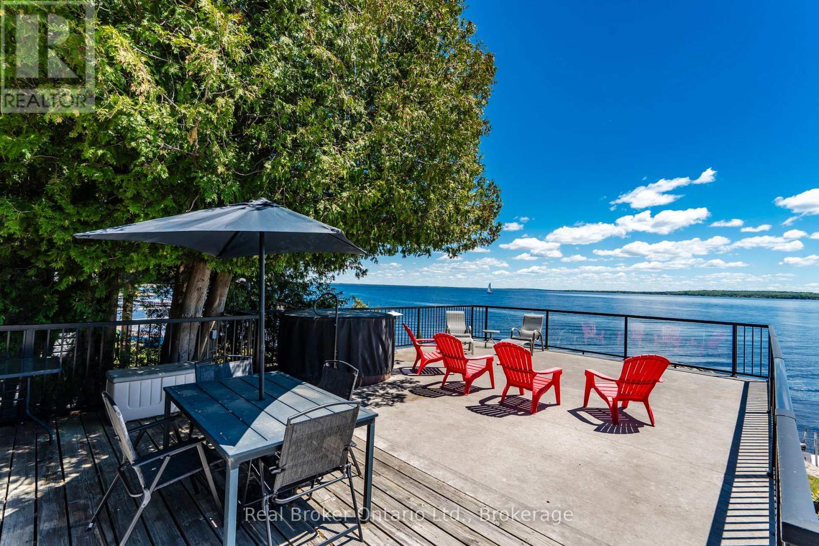 417 Pheasant Lane, Midland, ON - Outdoor With Body Of Water With Deck Patio Veranda
