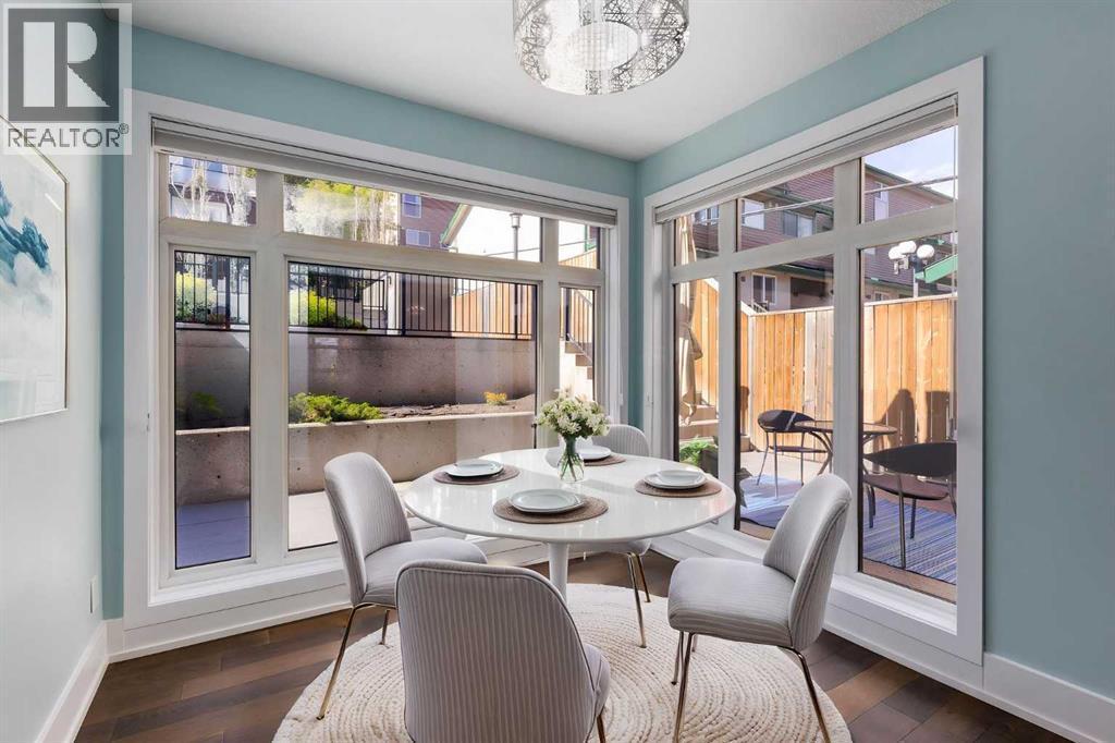virtually staged dining room - 1513 23 Avenue Sw, Calgary, AB
