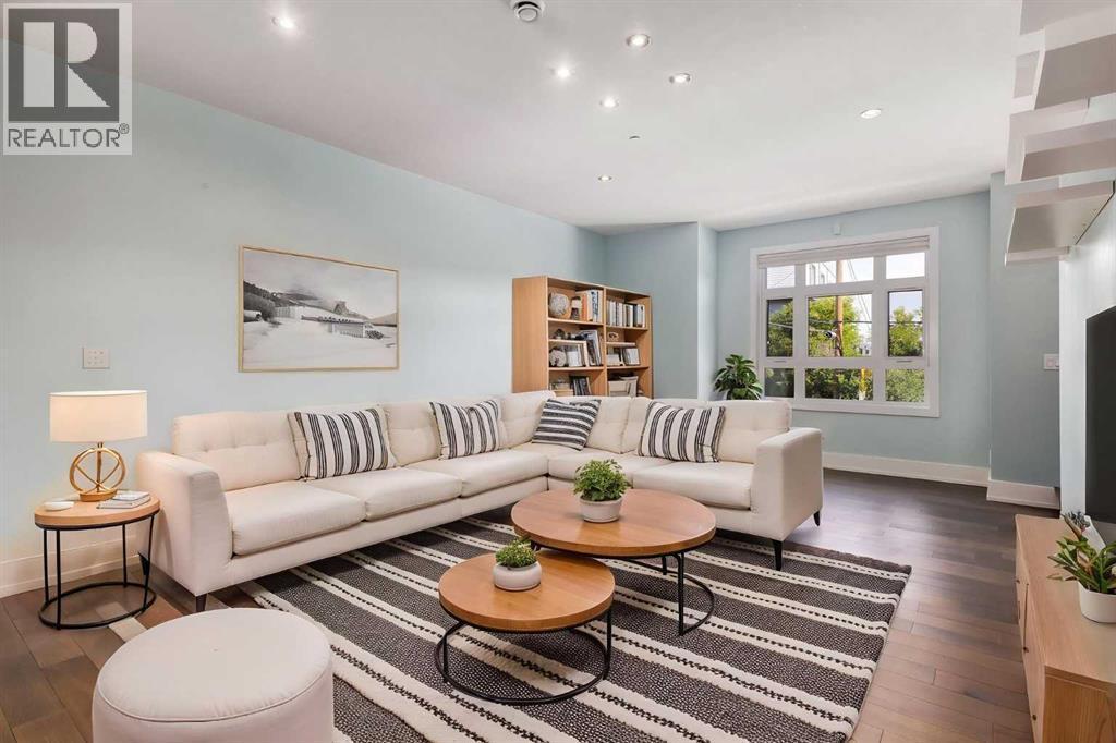virtually staged living room - 1513 23 Avenue Sw, Calgary, AB
