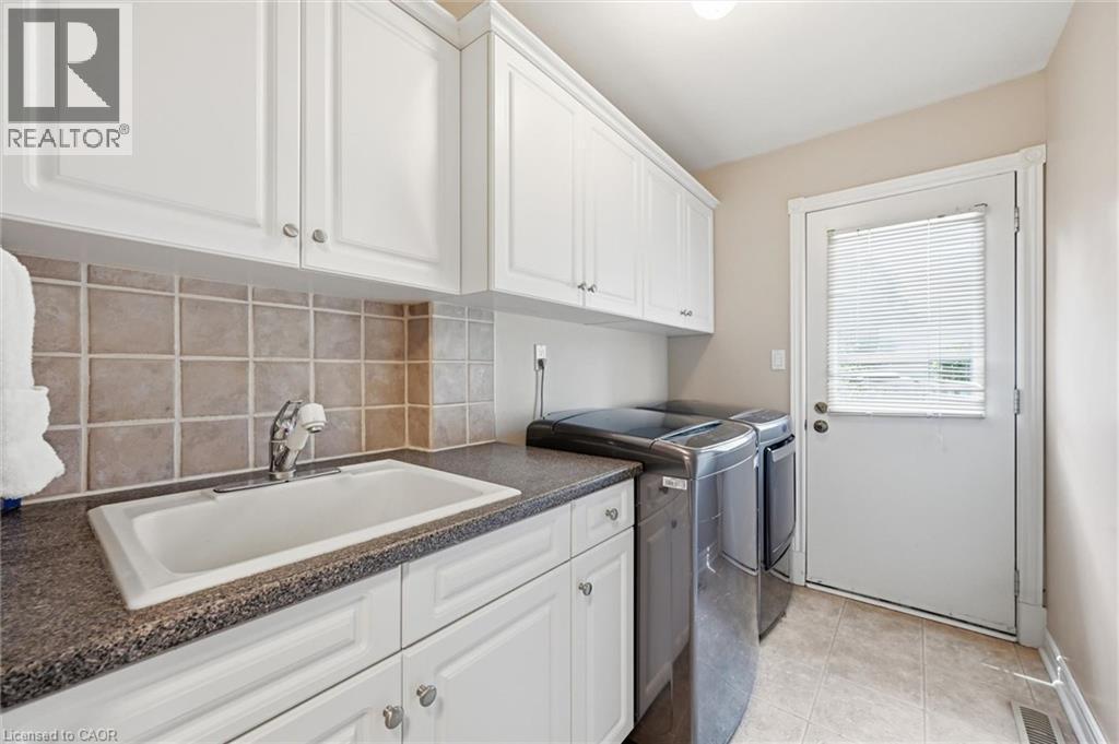 Main floor laundry room with direct access from rear yard - 1 Idared Road, Carlisle, ON - Indoor Photo Showing Laundry Room