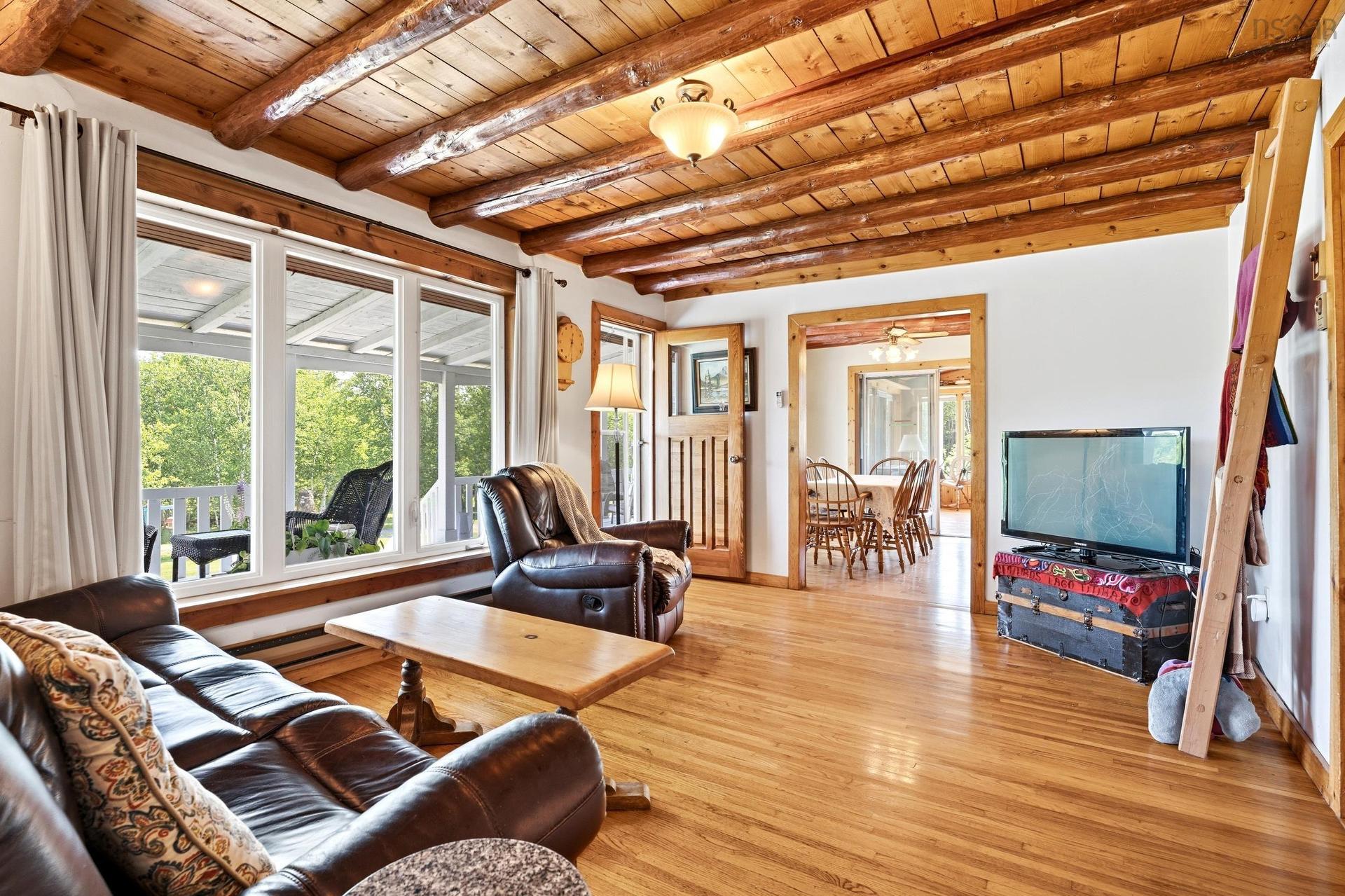 507 Pinevale Road, Pinevale, NS - Indoor Photo Showing Living Room With Fireplace