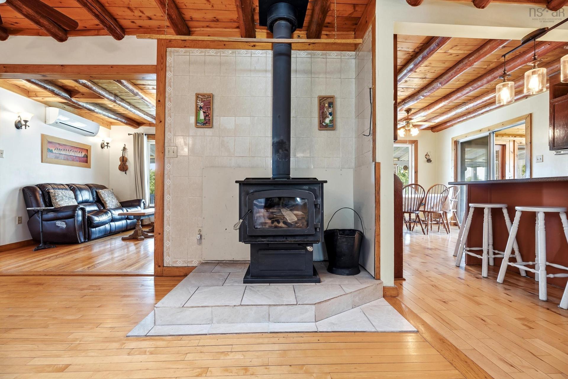 507 Pinevale Road, Pinevale, NS - Indoor Photo Showing Other Room With Fireplace