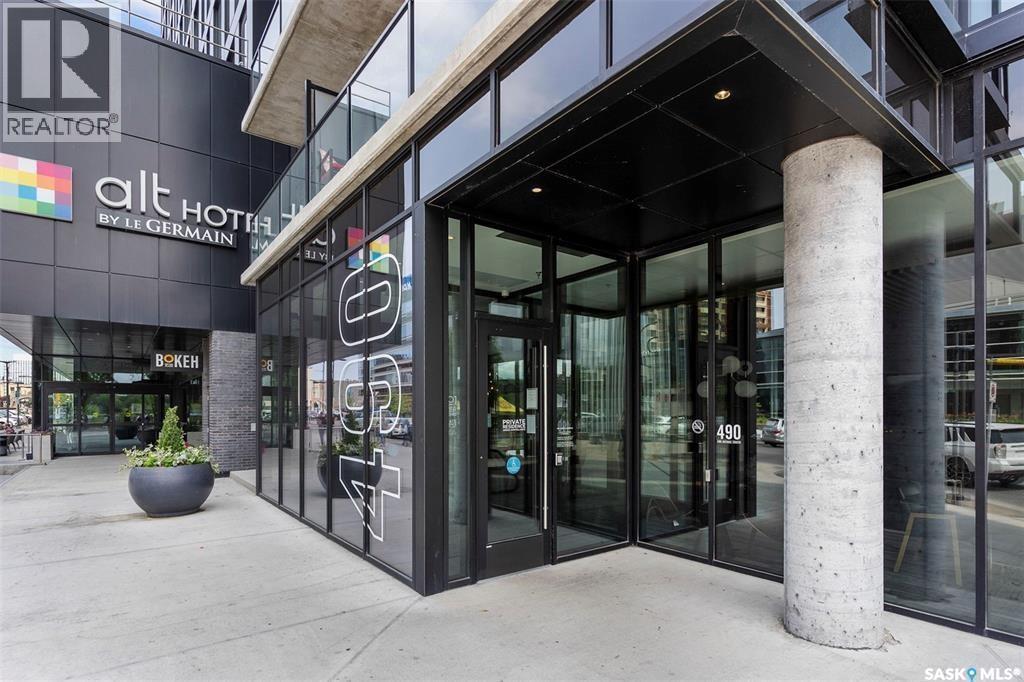 1804 490 2Nd Avenue S, Saskatoon, SK - Outdoor With Balcony With Exterior