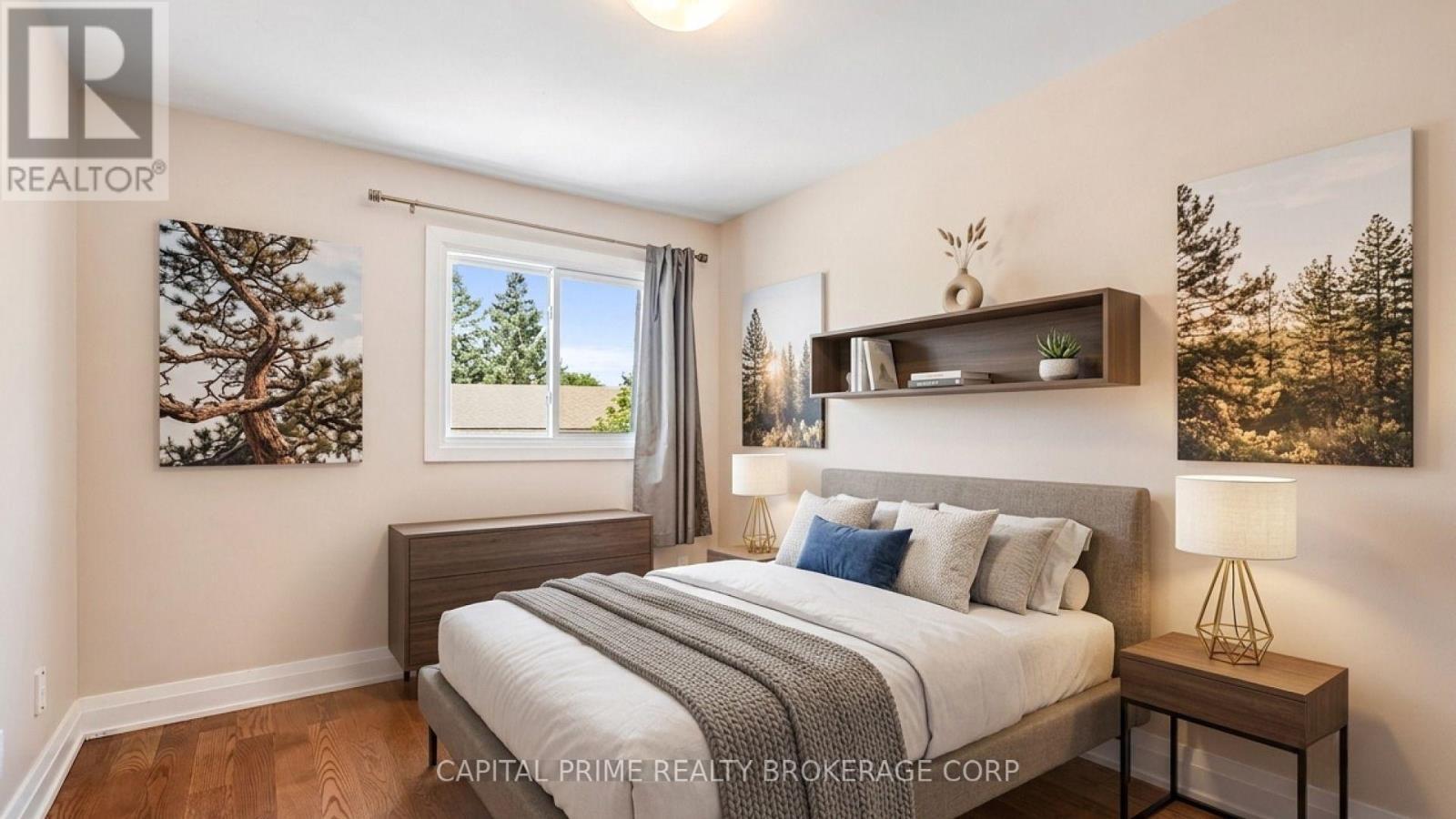 virtually staged bedroom 2 room - 36 - 250 Bridletowne Circle, Toronto, ON - Indoor Photo Showing Bedroom