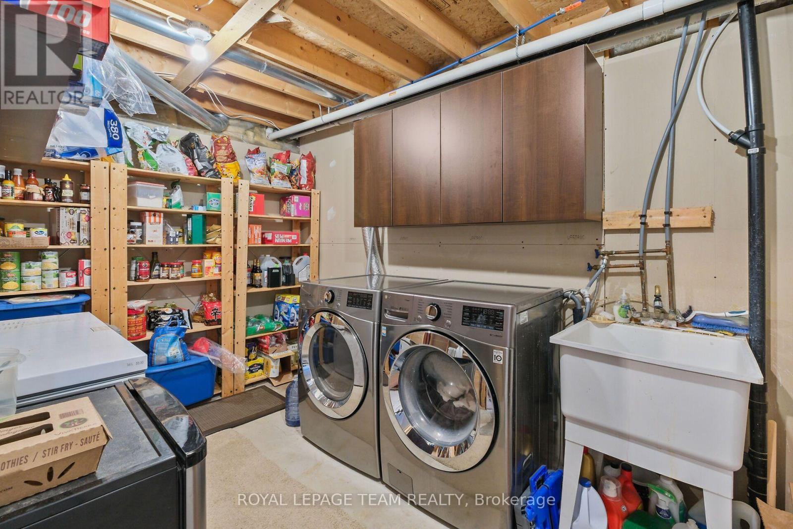 Laundry area in Basement. - 70 College Circle, Ottawa, ON