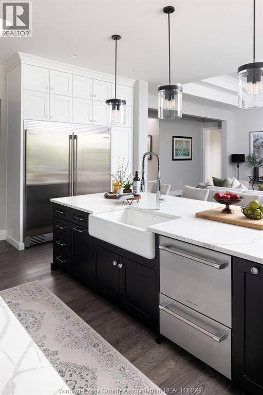6005 Silver Maple Road, Lasalle, ON - Indoor Photo Showing Kitchen With Double Sink With Upgraded Kitchen