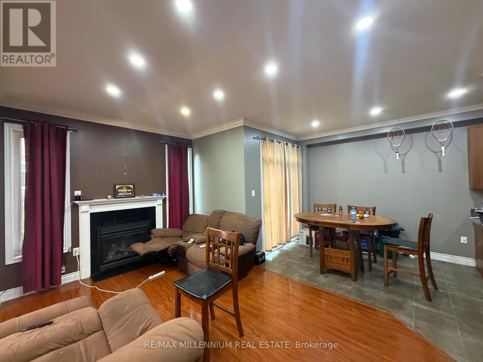 Upper - 33 Nomad Crescent, Brampton, ON - Indoor Photo Showing Other Room With Fireplace