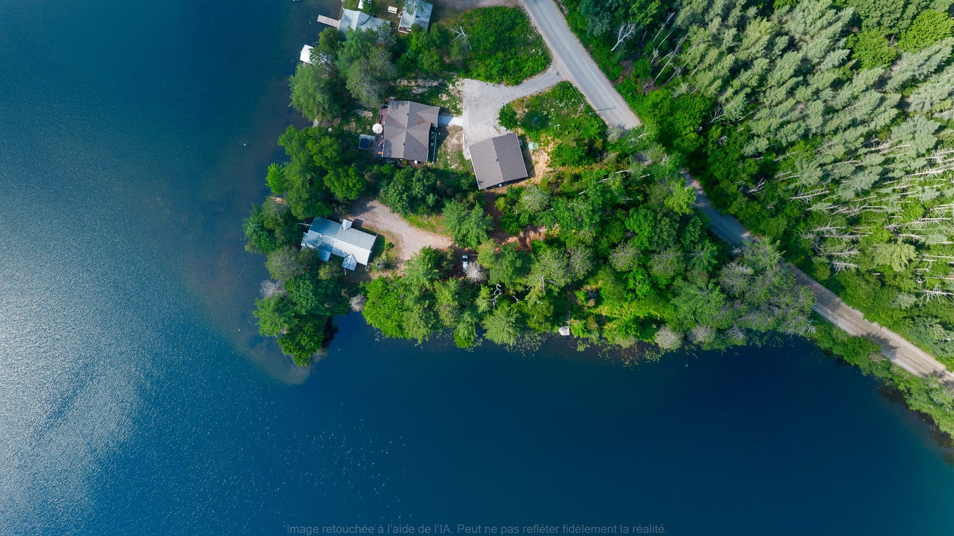 Aerial View - 68 Ch. Stephens, Otter Lake, QC - Outdoor With Body Of Water With View