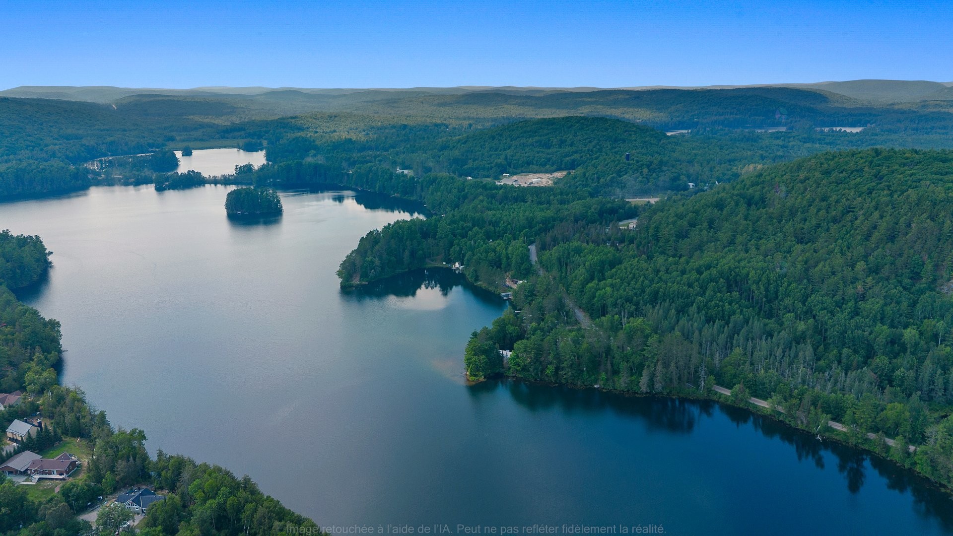 Aerial View - 68 Ch. Stephens, Otter Lake, QC - Outdoor With Body Of Water With View