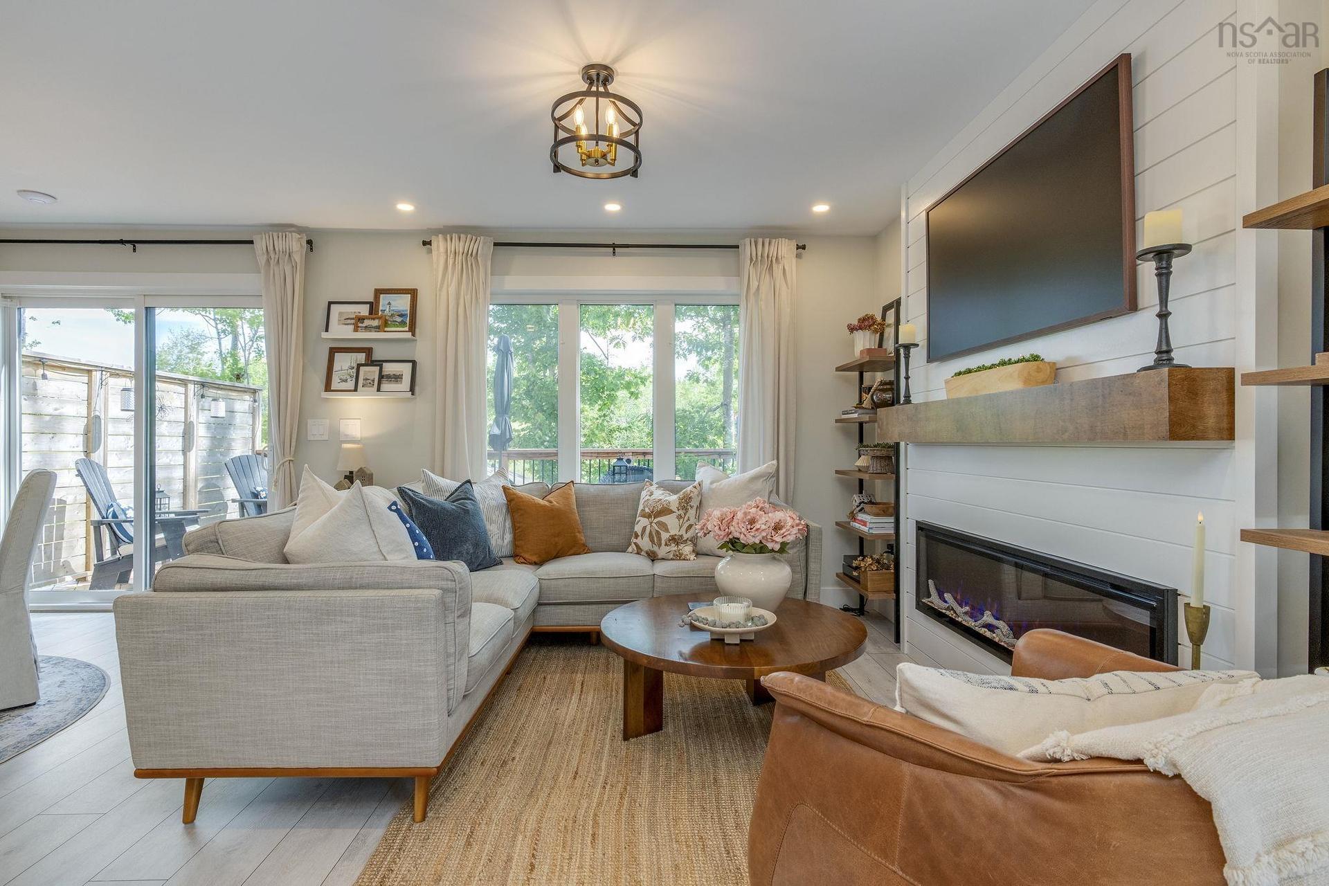 2 Owdis Avenue, Lantz, NS - Indoor Photo Showing Living Room With Fireplace