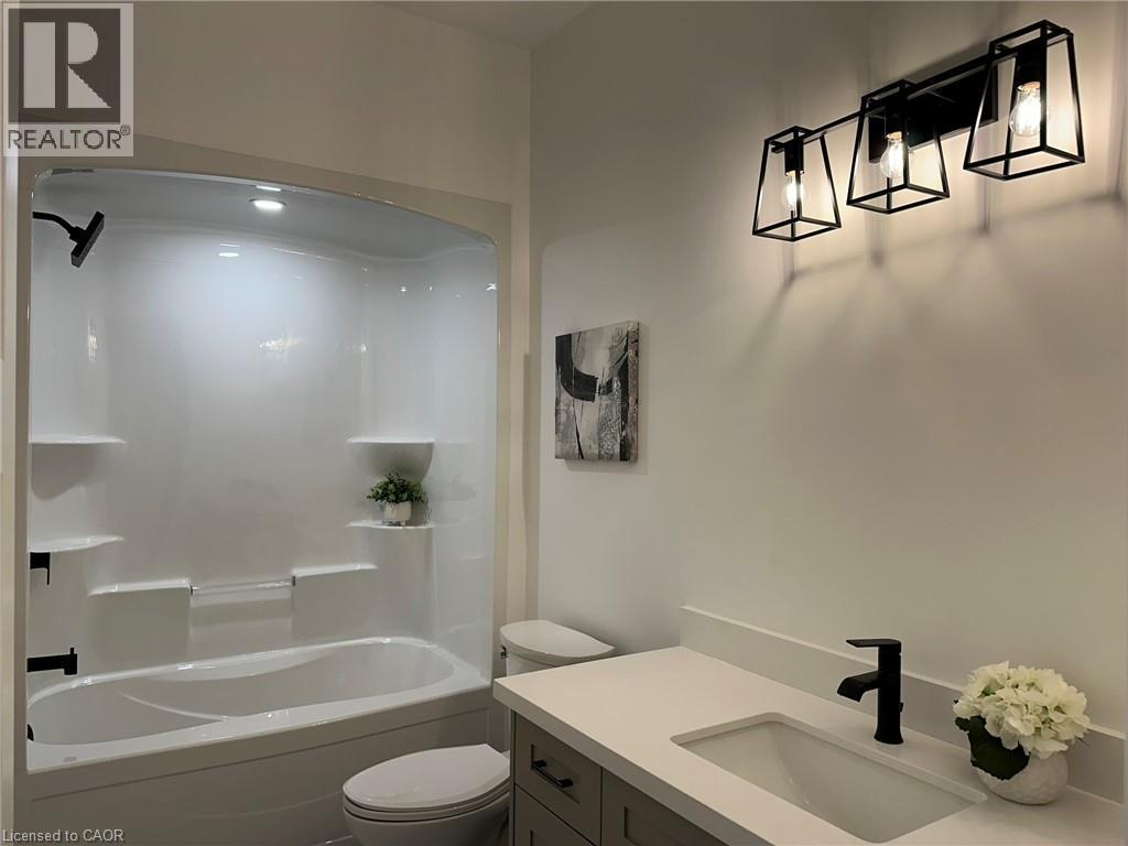Photos from another Jeffrey Model - for illustration purposes only - 183 Craddock Boulevard, Jarvis, ON - Indoor Photo Showing Bathroom