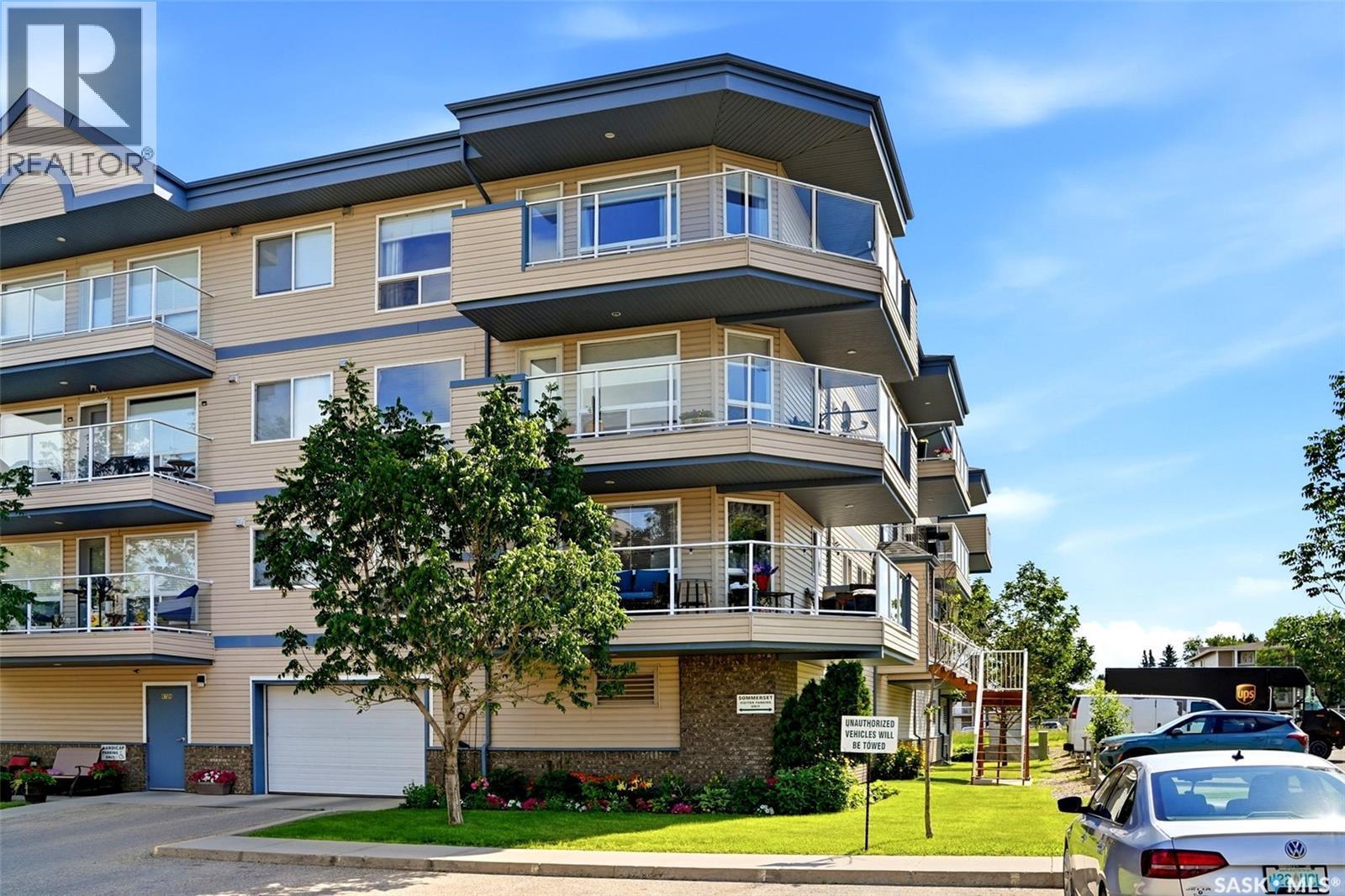 303 6709 Rochdale Boulevard, Regina, SK - Outdoor With Balcony With Facade