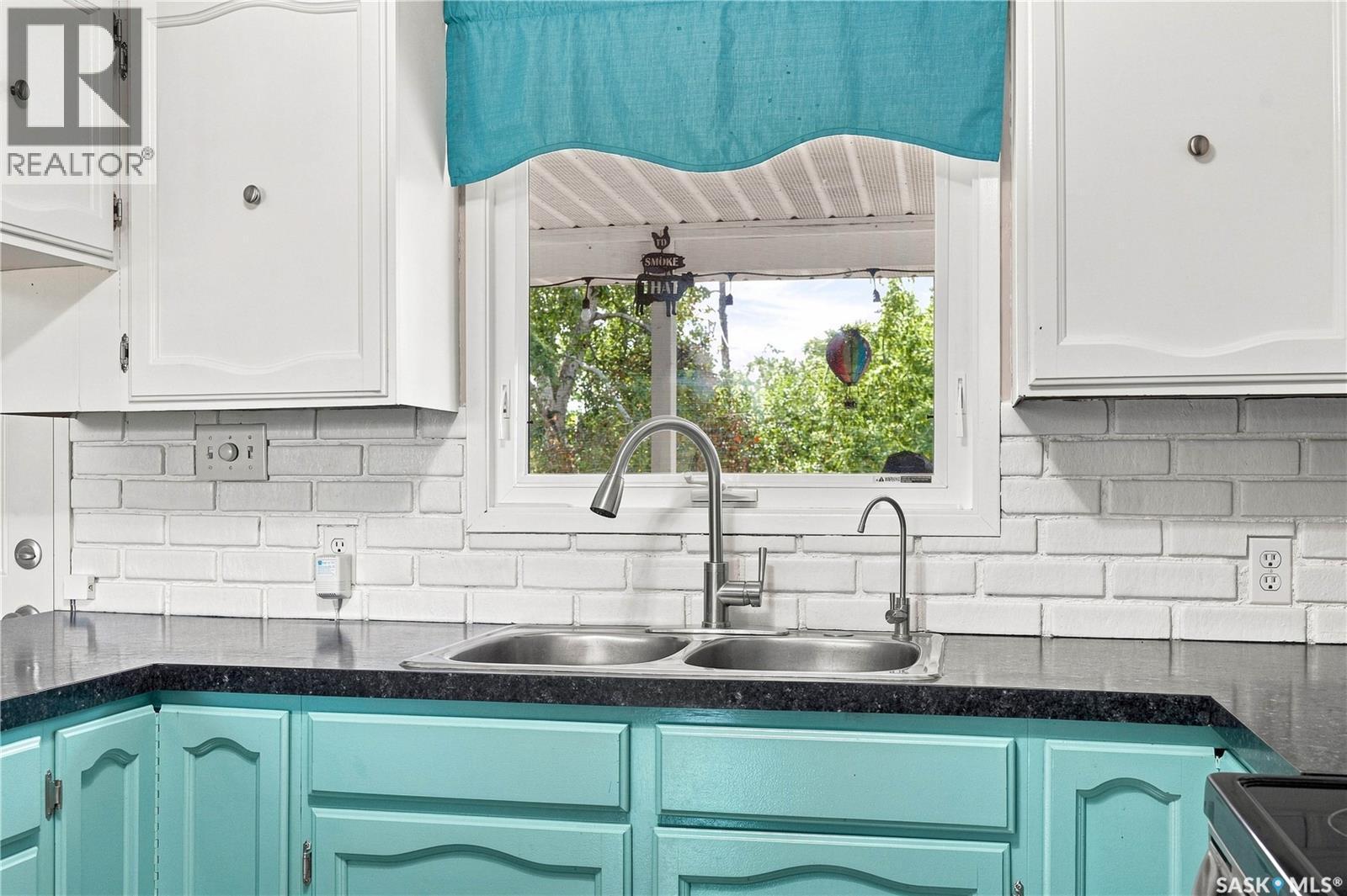 Thorhaug Acreage, Leask Rm No. 464, SK - Indoor Photo Showing Kitchen With Double Sink
