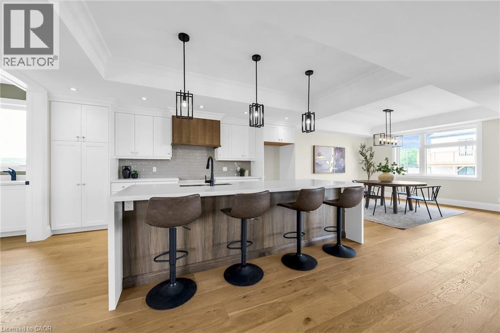 Photo from Cayuga Dedrick Model - Photo for illustration purposes only - 92 Craddock Boulevard, Jarvis, ON - Indoor Photo Showing Kitchen With Upgraded Kitchen